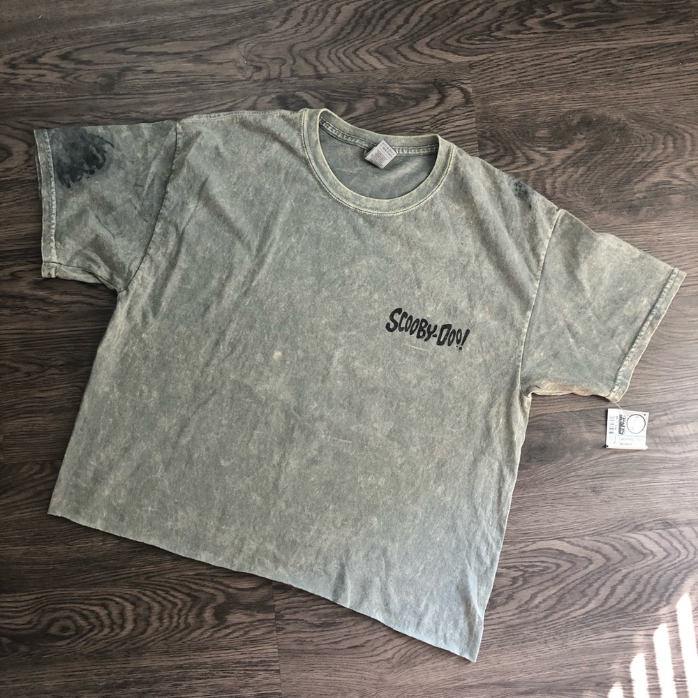 Green Scooby Doo Graphic Crop Top